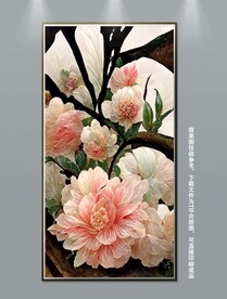 宫廷风华丽复古花卉装饰画