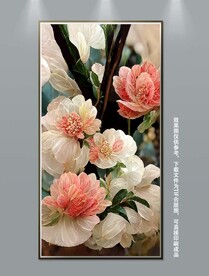 宫廷风华丽复古花卉装饰画