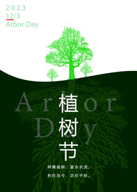 植树节海报