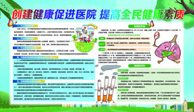 创建健康促进医院展板
