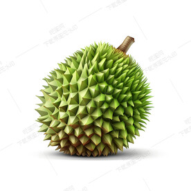 一个3D卡通榴莲