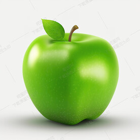 卡通青苹果