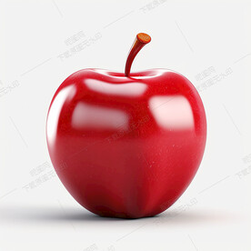卡通红苹果