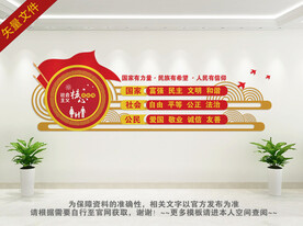 社会主义核心价值观文化墙