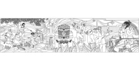 和谐社会浮雕墙 广场浮雕墙