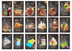 超市形象柱子装饰画