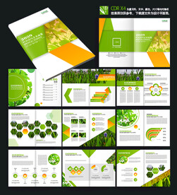 高端创意大气绿色环保画册