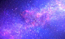 璀璨紫色星空背景