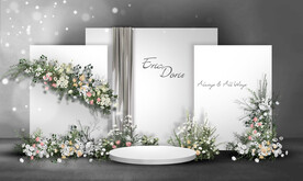 白色婚礼迎宾区