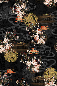 中老年花型 中国风