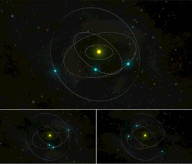 浩瀚宇宙星空太阳系行星公转视频