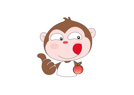 猴子矢量图