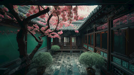 古典小院的小花