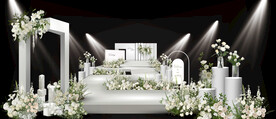 白色婚礼仪式区