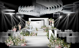 白色婚礼仪式区