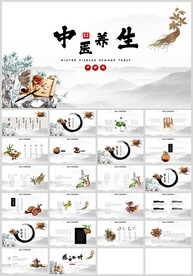 中国风中药中医养生保健PPT