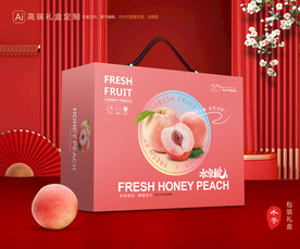 桃子包装 水蜜桃礼盒