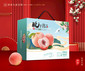 桃子包装 水蜜桃礼盒