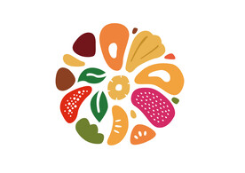 水果圆形矢量图