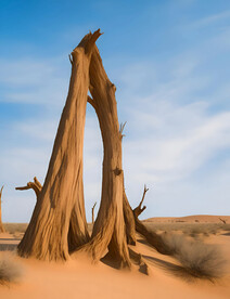 沙漠枯树