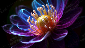 唯美绽放的花朵