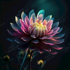 唯美绽放的花朵