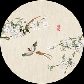 新中式手绘花鸟国画装饰画