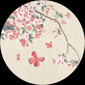 新中式手绘花卉国画装饰画