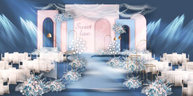 粉色婚礼效果图