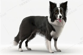 可爱的边境牧羊犬