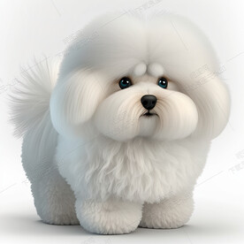 可爱的马尔济斯犬