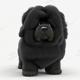 可爱的纽芬兰犬