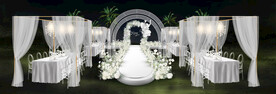 白色婚礼仪式区