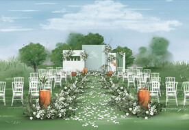 户外婚礼仪式区