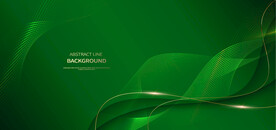 绿色曲线线条背景
