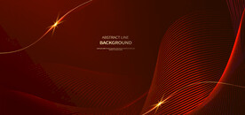 红色曲线线条背景