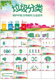 垃圾分类保护环境公益活动PPT