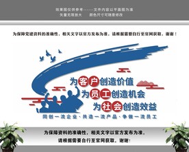 公司企业文化墙