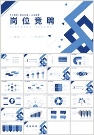 蓝色岗位竞聘个人简历报告PPT