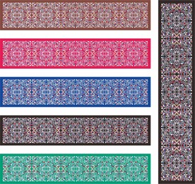 花边花纹 印花 民族风冷暧色调