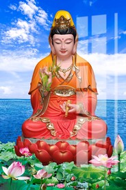莲花观音坐像