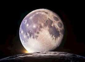 太空月球背景墙