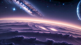 星空宇宙星球星系流星陨石坑