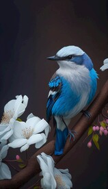 动物鸟类站在树枝上的鸟