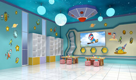 幼儿园活动室设计案例效果图