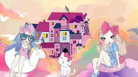 卡通女孩梦幻世界