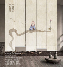 极简禅意诧寂风门帘