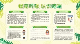 防治哮喘病宣传栏