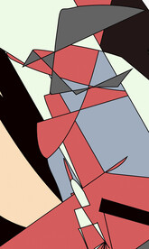 新中式抽象色块装饰画