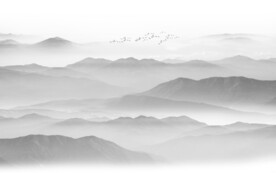 新中式水墨山水画